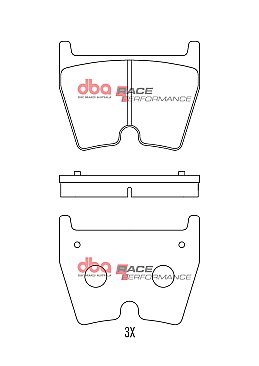 Front DBA Brake Pads Race Performance to fit Audi RS3 TTRS