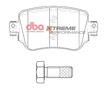 Rear DBA Xtreme Brake Pads to fit Audi VW Skoda