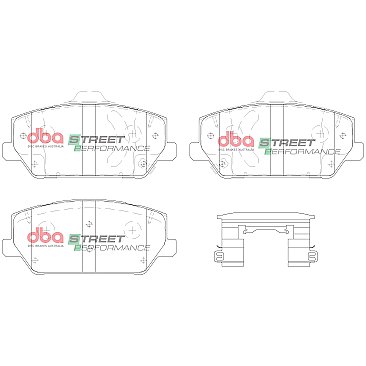 Front DBA Performance Street Pads to fit Hyundai