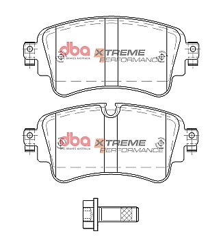 Rear DBA Xtreme Brake Pads to fit Audi RS4 RS5