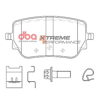 Rear DBA Xtreme Brake Pads to fit Mercedes A45 AMG