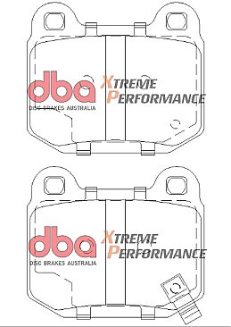 Rear DBA Xtreme Brake Pads to fit Impreza WRX STi