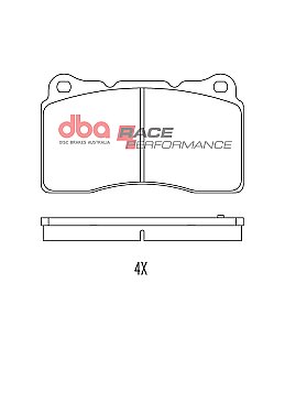 Front DBA Brake Pads Race Performance to fit Subaru Mitsubishi Honda Tesla