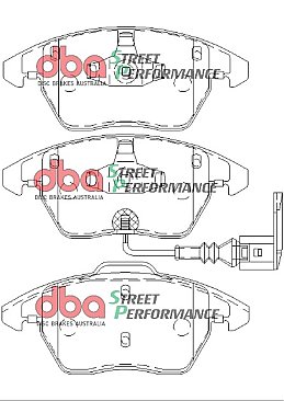 Front DBA Performance Street Pads for Audi VW Skoda