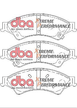 Front DBA Xtreme Brake Pads to fit Ford Ranger TDCi (TKE)