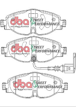 DBA Performance Street Pads for VW Skoda Seat
