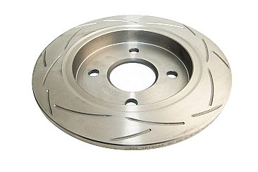 Rear DBA Brake Discs 4000 Series T3 Slotted to fit Ford Fiesta ST