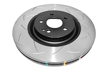 Front DBA Brake Discs 4000 Series T3 Slotted to fit Mercedes A45 AMG