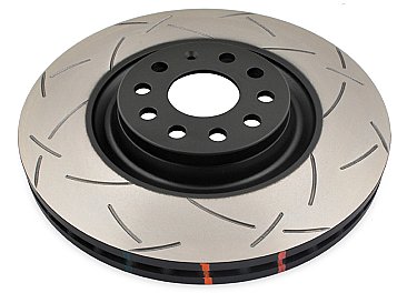 Front DBA 4000 Series T3 Slotted Brake Discs to fit VW Golf R MK7