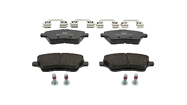 Fiesta ST Front Grooved Brake Discs and Jurid Brake Pads 1.6 ST180 ST200