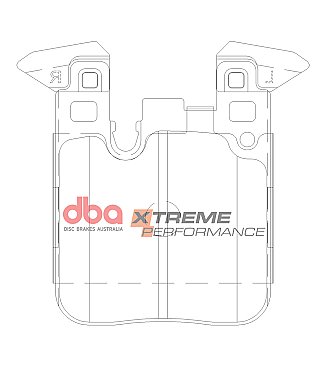 Rear DBA Xtreme Brake Pads to fit BMW M135 M140