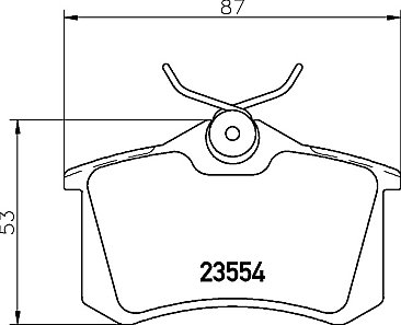 VW POLO GTI REAR BRAKE PADS