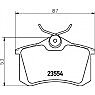 Skoda Fabia VRS 1.9 TDI Rear C-Hook Discs with Mintex Pads