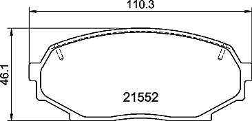 Front Mintex High Performance Brake Pads MDB1413FR