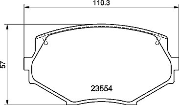 Front Mintex High Performance Brake Pads MDB1686FR