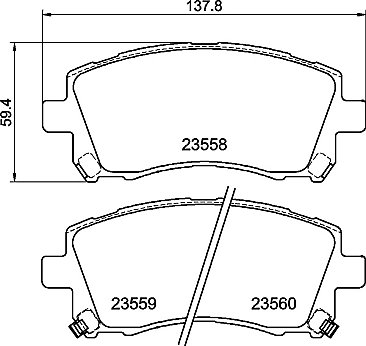 Front Mintex M1166 Racing Pads MDB1794M1166