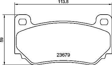 Front Mintex Car Brake Pads MDB2176