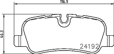 Rear Mintex Car Brake Pads to fit Land Rover