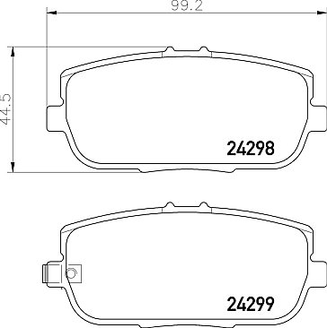 Rear Mintex M1144 Performance Brake Pads MDB2772M1144