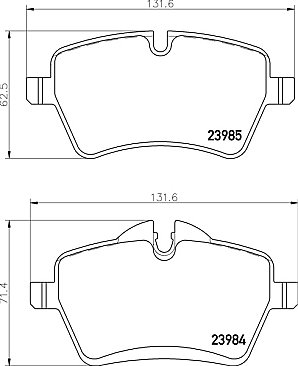 Mintex M1155 Racing Pads MDB2816M1155