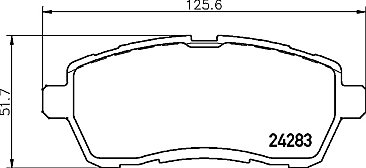 Front Mintex M1144 Performance Brake Pads MDB2875M1144