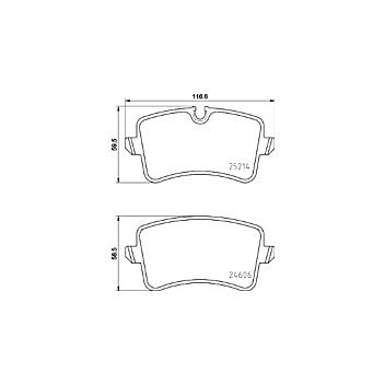 Audi RS6 C7 Rear Mintex OEM Brake Pads