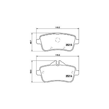 Mercedes A45 AMG W176 Rear Mintex Brake Pads