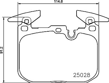 Front Mintex Car Brake Pads MDB3259