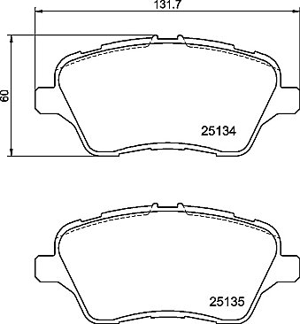 Fiesta ST180 Front J Hook Brake Discs and Mintex M1144 Pads