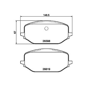 Front Mintex Brake Pads MDB3349