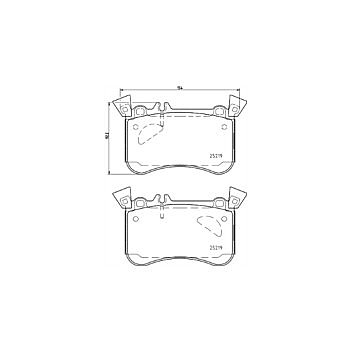 Mercedes A45 AMG W176 Front Mintex Brake Pads