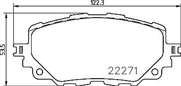 Front Mintex Car Brake Pads to fit Mazda Abarth