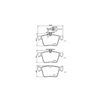 Audi RS3 8V Rear Mintex OEM Brake Pads