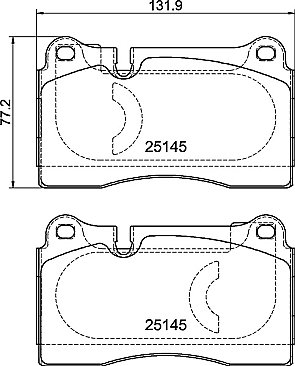 Front Mintex High Performance Brake Pads MDB3977FR