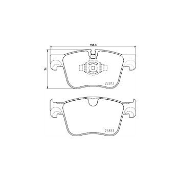 Front Mintex Car Brake Pads MDB4053