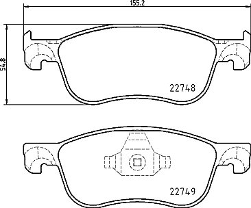 Front Mintex Car Brake Pads to fit Ford Fiesta MK8 ST