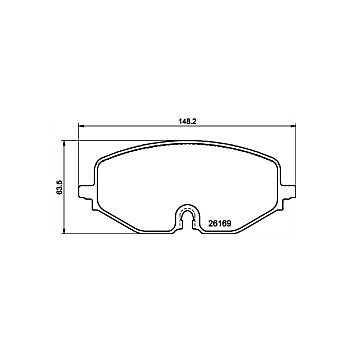 Front Mintex Car Brake Pads MDB4282