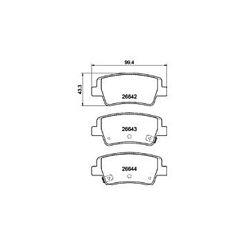 Hyundai I20N Rear Mintex OEM Brake Pads