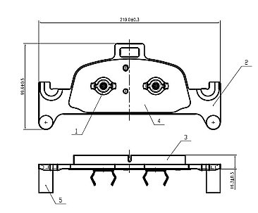 Genuine OEM Quality Brake Pads Set NP2962