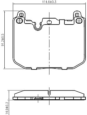 Genuine OEM Quality Brake Pads Set NP2984