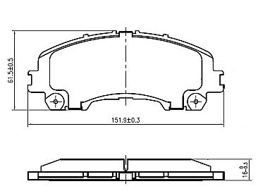 Genuine OEM Quality Brake Pads Set NP2992