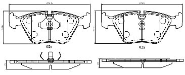 Genuine OEM Quality Brake Pads Set NP3053