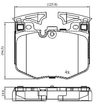 Genuine OEM Quality Brake Pads Set NP3056