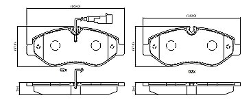 Genuine OEM Quality Brake Pads Set NP3071