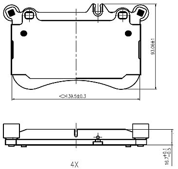 Genuine OEM Quality Brake Pads Set NP3127