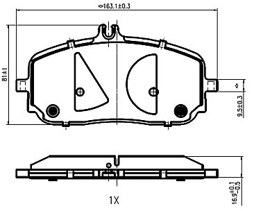 Genuine OEM Quality Brake Pads Set NP3129