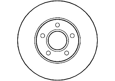 Front C Hook Slotted Brake Discs BD1258C