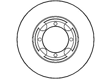 Pair of Front Brake Discs to fit Hyundai Coupe MK1