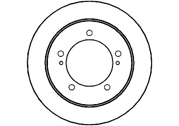 Pair of Front Brake Discs to fit Suzuki Vitara