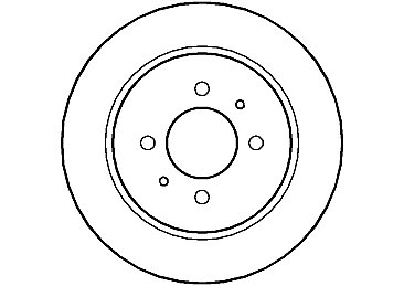 Rear Grooved Brake Discs BD846G